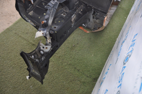 Front right quarter Nissan Rogue 14-20 black with central pillar, dented