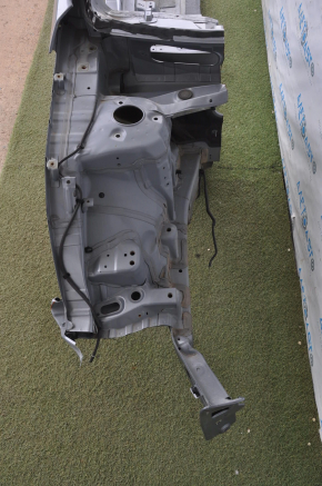 Front right quarter Hyundai Sonata 15-19 gray, dented side member