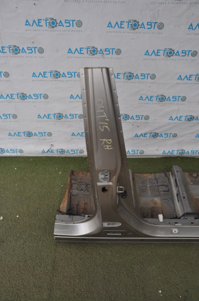 Body pillar with glass right Subaru Outback 15-17 golden