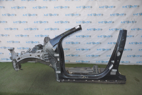 Front quarter left Chevrolet Volt 11-15 gray with central pillar