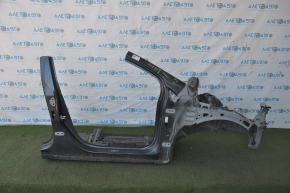 Front quarter right Chevrolet Volt 11-15 gray with central pillar