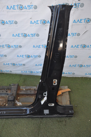 Front left quarter Nissan Rogue 14-20 black with central pillar, dented side member