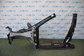 Front left quarter Nissan Rogue 14-20 black with central pillar, dented side member