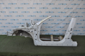 Front left quarter Kia Optima 11-16 white with central pillar