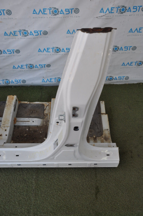 Front left quarter Kia Optima 11-16 white with central pillar