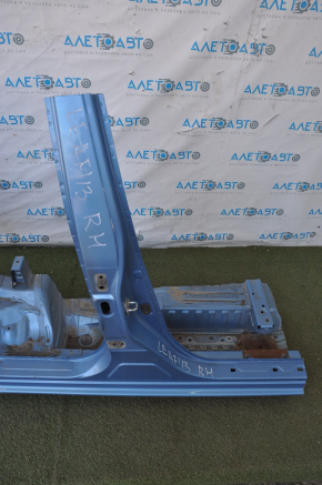 Quarter wing rear right Nissan Leaf 13-17 blue with central pillar, dented