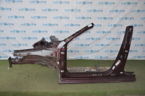 Front left quarter VW Passat b7 12-15 USA burgundy with central pillar