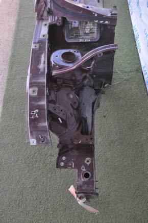 Front right quarter VW Passat b7 12-15 USA burgundy with central pillar