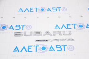 Emblem inscription SUBARU symmetrical AWD trunk door Subaru Forester 14-18 SJ