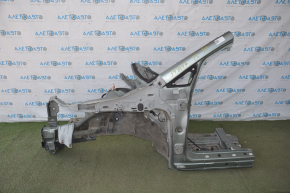 Quarter front left Subaru b9 Tribeca green