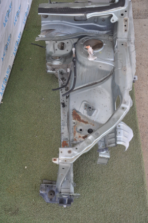 Quarter front left Subaru b9 Tribeca green