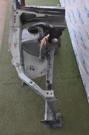 Quarter front right Subaru b9 Tribeca green