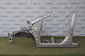 Front quarter left Toyota Prius 30 10-15 silver with central pillar