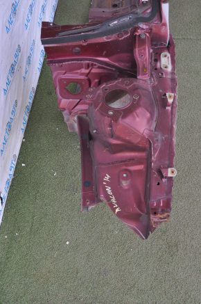 Front quarter left Toyota Avalon 13-18 burgundy with central pillar, without nose longe