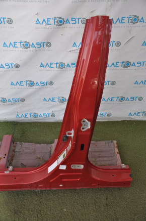 Front left quarter Toyota Camry v50 12-14 usa red with central pillar, dented sidewall