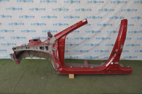 Front left quarter Toyota Camry v50 12-14 usa red with central pillar, dented sidewall
