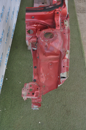 Front left quarter Toyota Camry v50 12-14 usa red with central pillar, dented sidewall