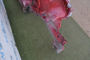 Front quarter left Toyota Prius 30 10-15 red with central pillar