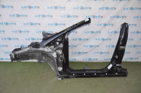 Front quarter left Ford Focus mk3 11-18 black with central pillar