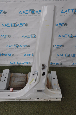 Front quarter left Toyota Prius V 12-17 white with central pillar, without side member