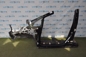 Front left quarter with central pillar Toyota Prius V 12-17 black, bent side member