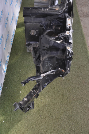 Front left quarter with central pillar Toyota Prius V 12-17 black, bent side member