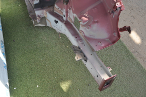 Front quarter left Hyundai Sonata 11-15 red with central pillar