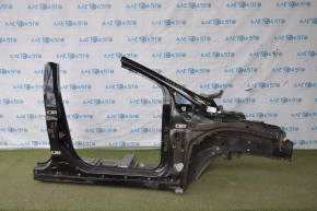 Front quarter right Ford Focus mk3 11-18 black, with central pillar