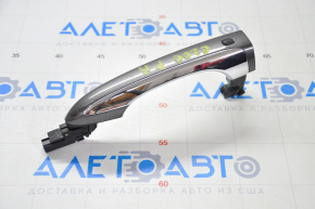 Chrysler 200 15-17 keyless outer front right door handle, chrome strip