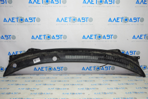 Windscreen wiper grille plastic Hyundai Sonata 15-19 cracks, broken fasteners