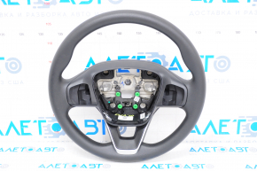 Steering wheel bare Ford Escape MK4 20-23 rubber, black, with steering wheel cover, without buttons