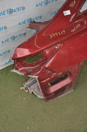 Quarter wing rear right Hyundai Sonata 11-12 red dented
