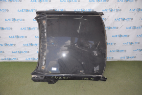 The metal roof of a Honda CRZ 11-11 has been sawed off.