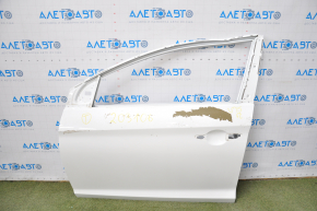 Door bare front left Hyundai Sonata 15-19 white W8, dented at the top