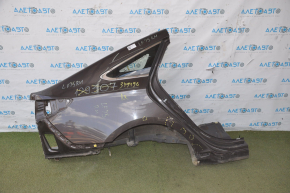 Quarter wing rear right Hyundai Sonata 11-12 brown dented, butt