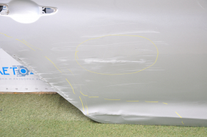 Door bare rear right Hyundai Sonata 15-19 silver dented