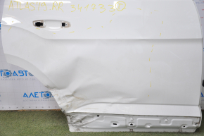 Door bare rear right VW Atlas 18-24 white LC9A, dented