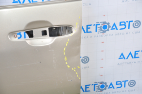 Bare front left door Lexus RX300 98-03 gold dent near handle, bumps, painted