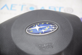 Airbag in steering wheel driver Subaru XV Crosstrek 13-15 black dent on emblem