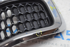 Radiator grill grill Jeep Cherokee KL 14-18 prerest chrome set 7 pcs, butt on 2nd grill