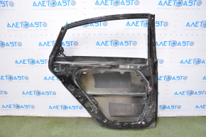 The door is bare, rear left, Hyundai Sonata 15-19, black, dented, bumps