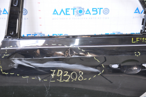 The door is bare, rear left, Hyundai Sonata 15-19, black, dented, bumps
