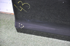 The door is bare, rear left, Hyundai Sonata 15-19, black, dented, bumps