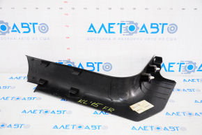 Door sill trim front right Jeep Cherokee KL 14-23 black, rubbed