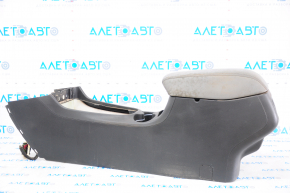 Console center armrest and cup holders Jeep Cherokee KL 14-23 black-gray, dry-cleanable, scratches