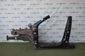Quarter front left Jeep Cherokee KL 14-23 with central pillar, black, painted
