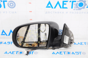 Left side mirror complete Jeep Cherokee KL 14-18 7+2 pins, turn signal, heating, backlight, black, scale