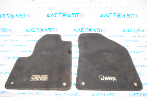Set of floor mats for Jeep Cherokee KL 14-15 cloth, black