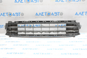 Lower grille of the front bumper of a VW Jetta 15-18 USA without parking sensors, pressed from below, tears