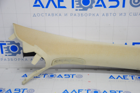Upper right front pillar trim Lincoln MKZ 13-15 beige, broken crepe, for re-stitching